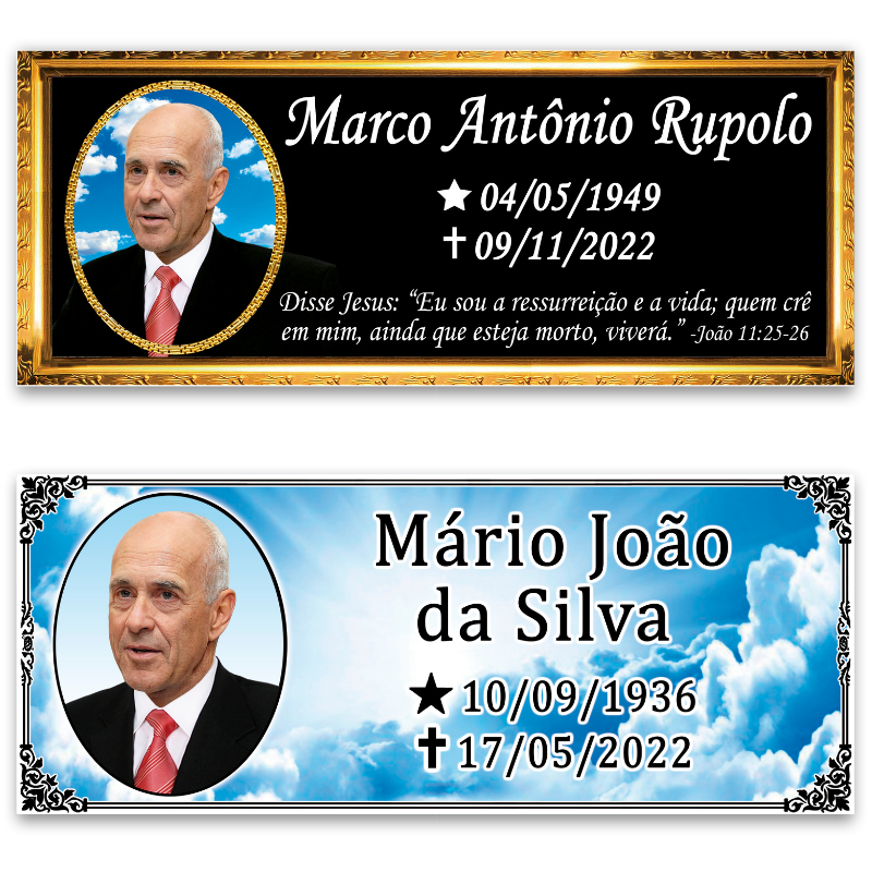 Placa de Porcelana 10x25