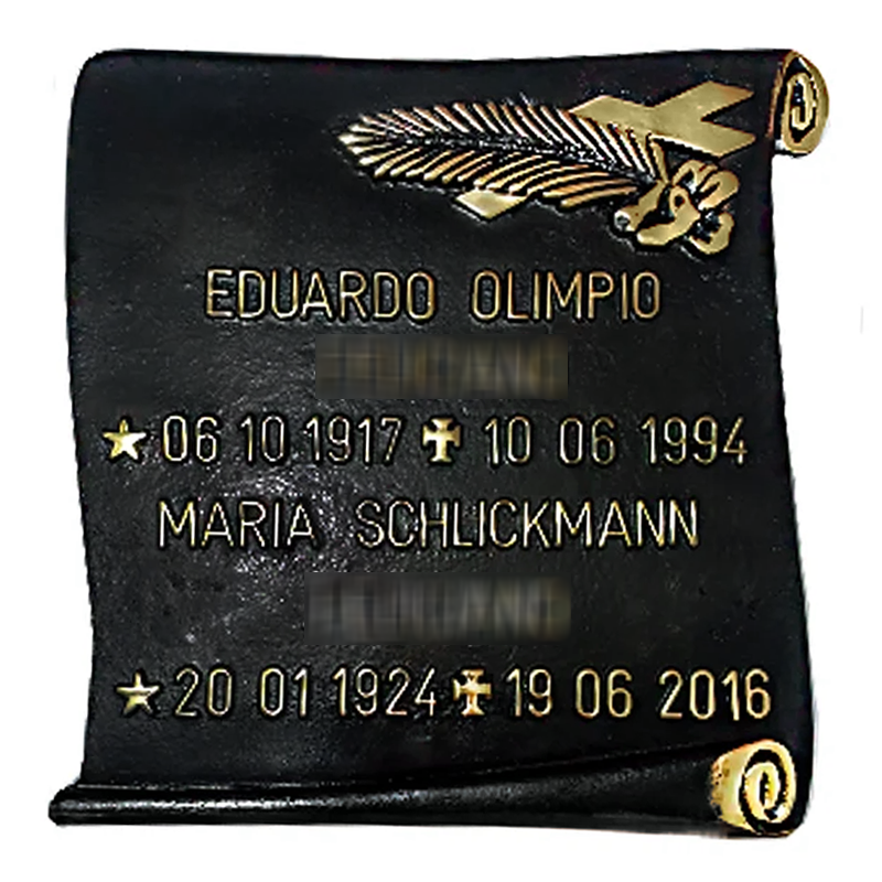 Placa de Metal - Pergaminho (Ref. 13)