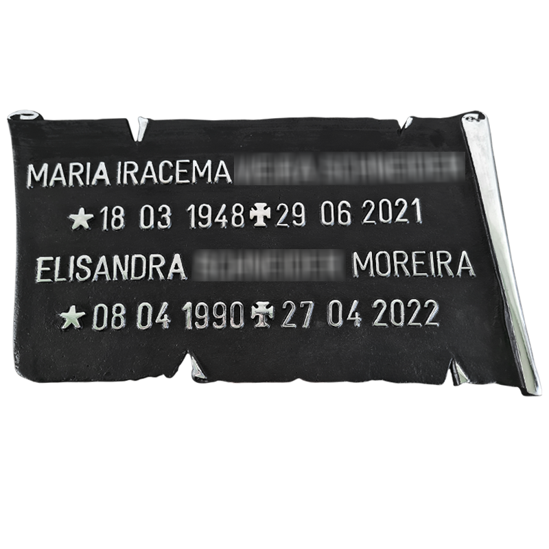 Placa de Metal - Pergaminho (Ref. 17)